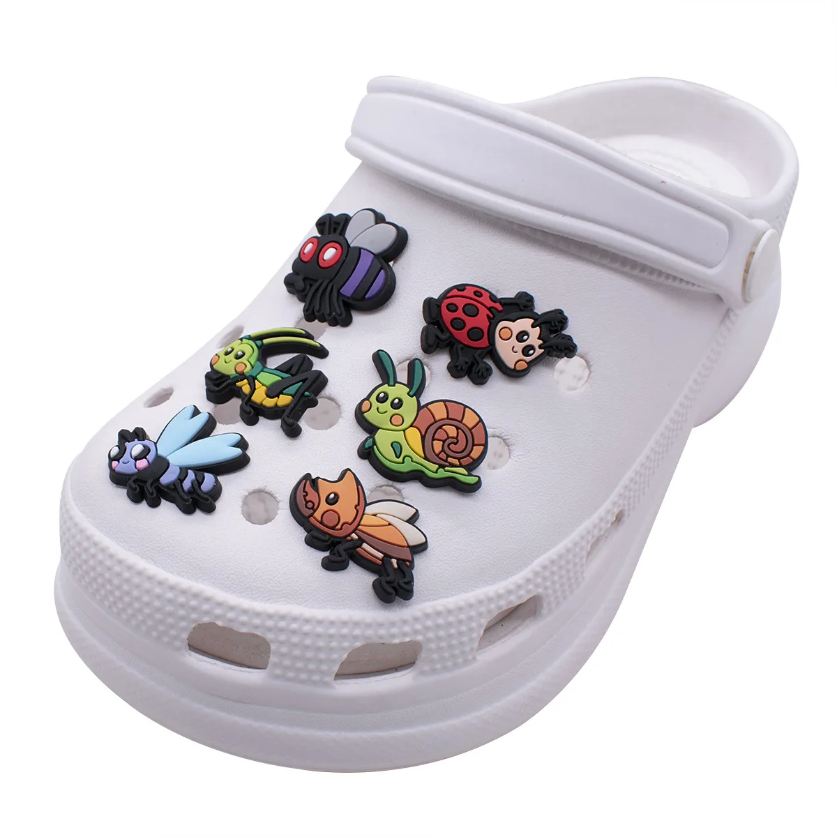 

New 1Pcs Pins Shoes Accessories For Sandals Buckle With Cute InsectsDecoration For Women Kids Favors Men Badges Boy Girl Gift