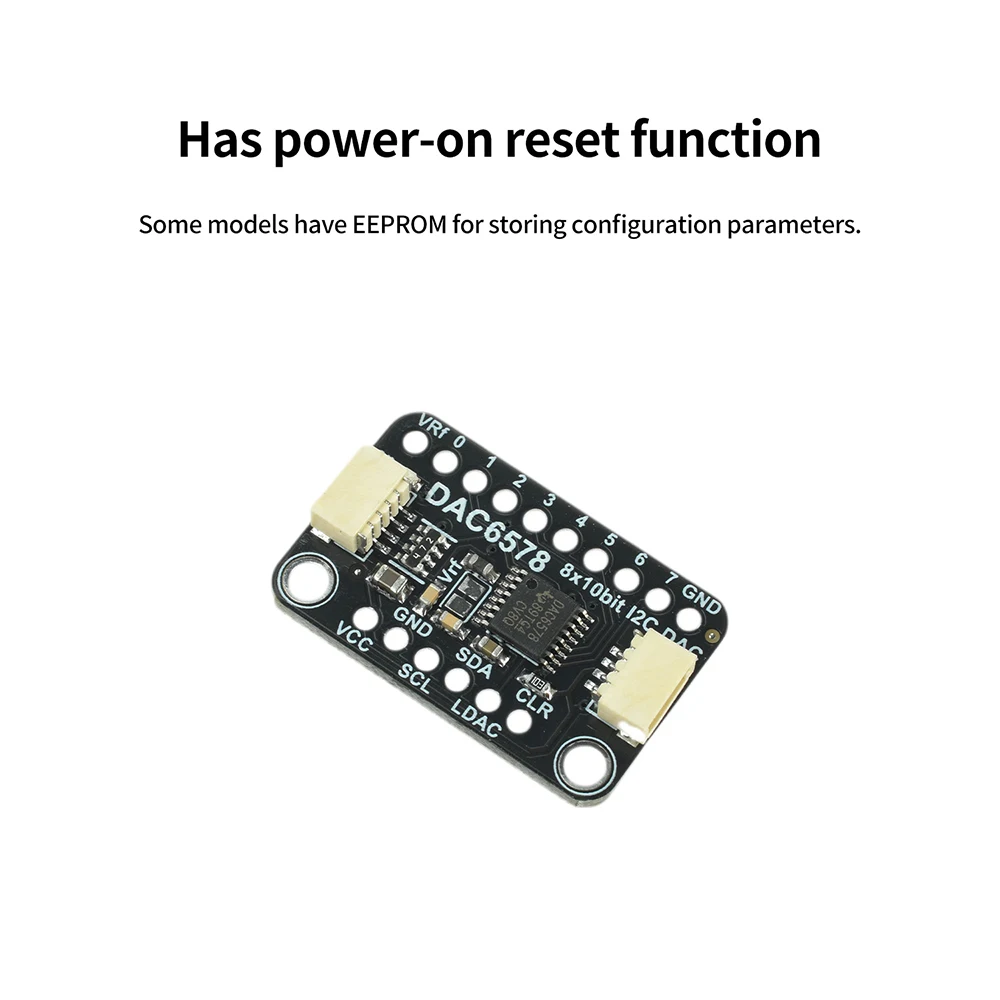 8-Kanal-Programmierbares DAC-Modul, Hochleistungs-I2C-Digital-Analog-Wandler mit STEMMA QT/Qwiic-Schnittstelle für Sensoren – Detail 3