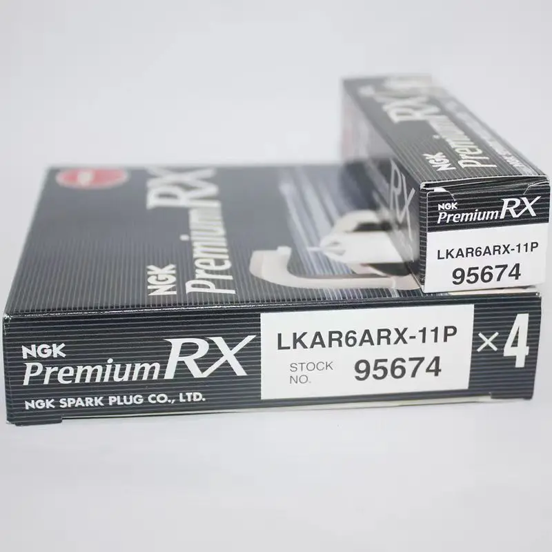 4pcs Original NGK Ruthenium RX High Ignitability Spark Plug LKAR6ARX-11P 95674