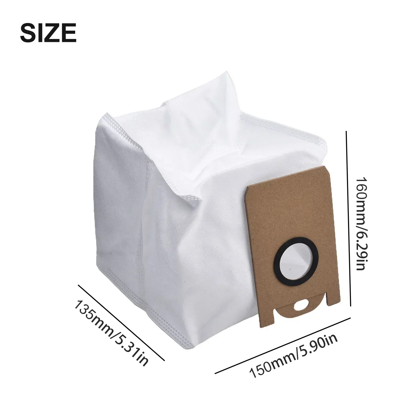 4/10pcs Robot Vacuum Cleaner Dust Bag For SL60D SL61 Vacuum Cleaner Accessories Non-woven Fabric Dust Bag 16*12.5*1.5cm