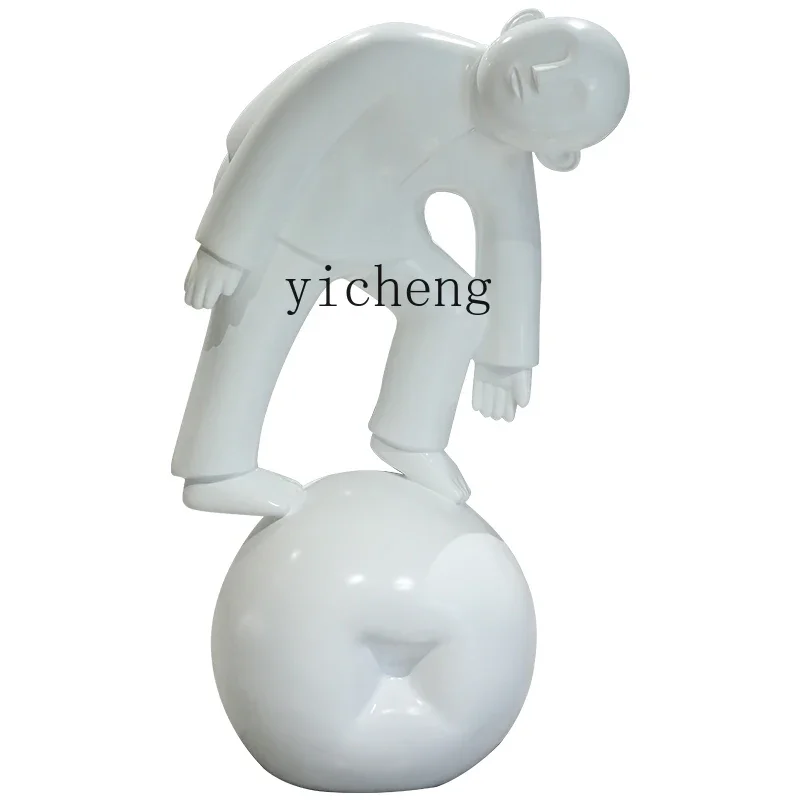 X-28 Creative Abstract Figure FRP Sculpture Sales Office Large Floor-to-Floor Ornament Art