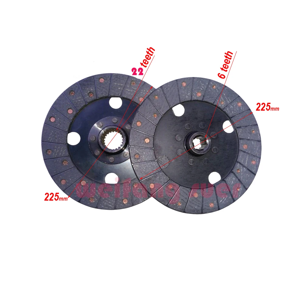 

Set of clutch discs for Benye tractor BY254C / BY254AY-1 / BY304-16 with 9 inch dual stages clutch , part number :