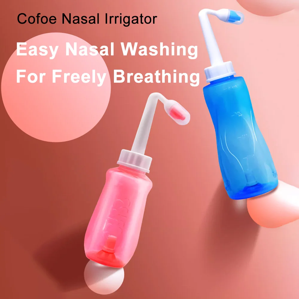Cofoe Nose Wash Cleaner Nasal Irrigator Rinse Bottle Nose Protector Avoid Allergic Rhinitis Adults Children Neti Pot 300ML 500ML