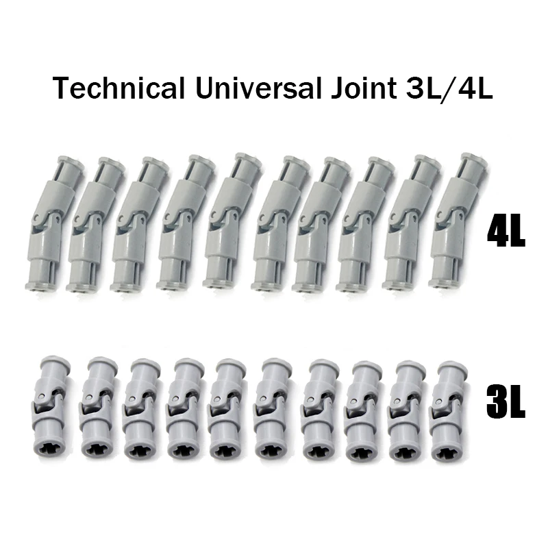 

10-20Pcs/lot Technical Universal Joint 3L 61903 4L 9244 [Complete Assembly] 9244194 MOC Building Blocks Bricks Parts DIY Toys