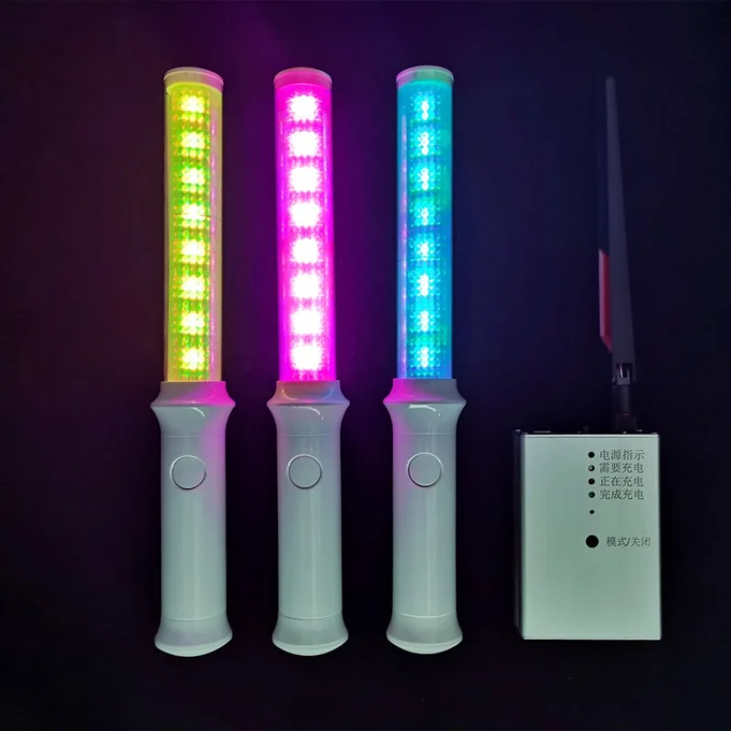 Bar KTV square dance voice controlled remote control meteor shower glow stick wholesale cheering props light stick in stock