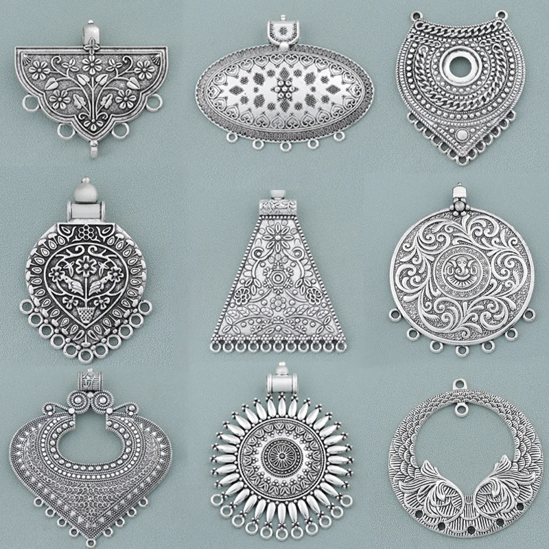 Image of 1 x großer Halsketten-Verbinder für Schmuckzubehör, Herstellung von Anhängern, Schmuckherstellung, handgefertigte Materialien, Basteln