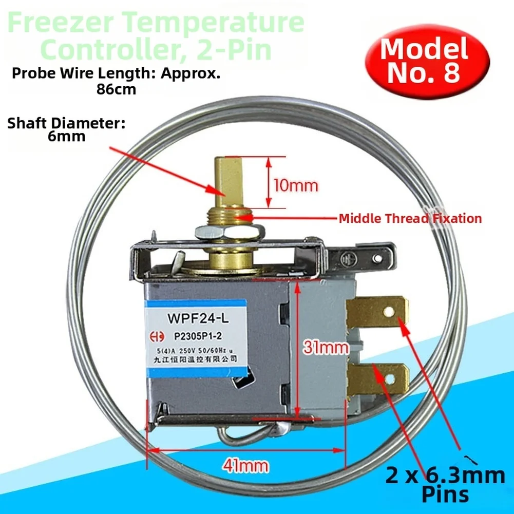 Refrigerator Cooling Unit Thermostat WDF WPF Temperature Control Switch 2 3 Pin Switch Mechanical Thermostat ﻿ image 3