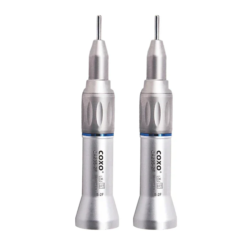 COXO CX235-2F External Straight Nozzle Air Turbine Handpiece - External 1:1 Direct Drive for Dental Tooth Cleaning and Whitening