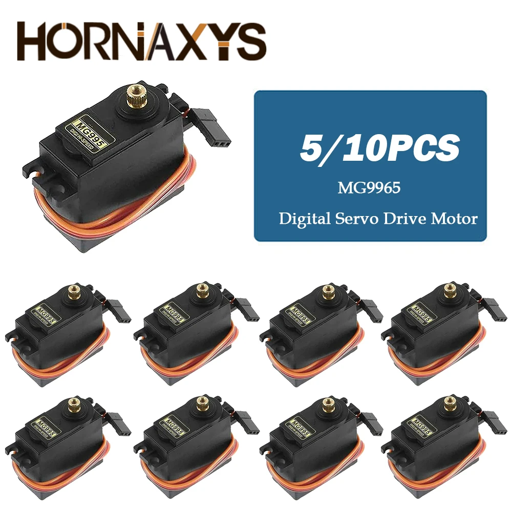 5/10pcs 13KG 15KG Servos Digital MG995 MG996 MG996R Servo Metal Gear for RC Car Robot Helicopter Boat For Arduino Diy Kit