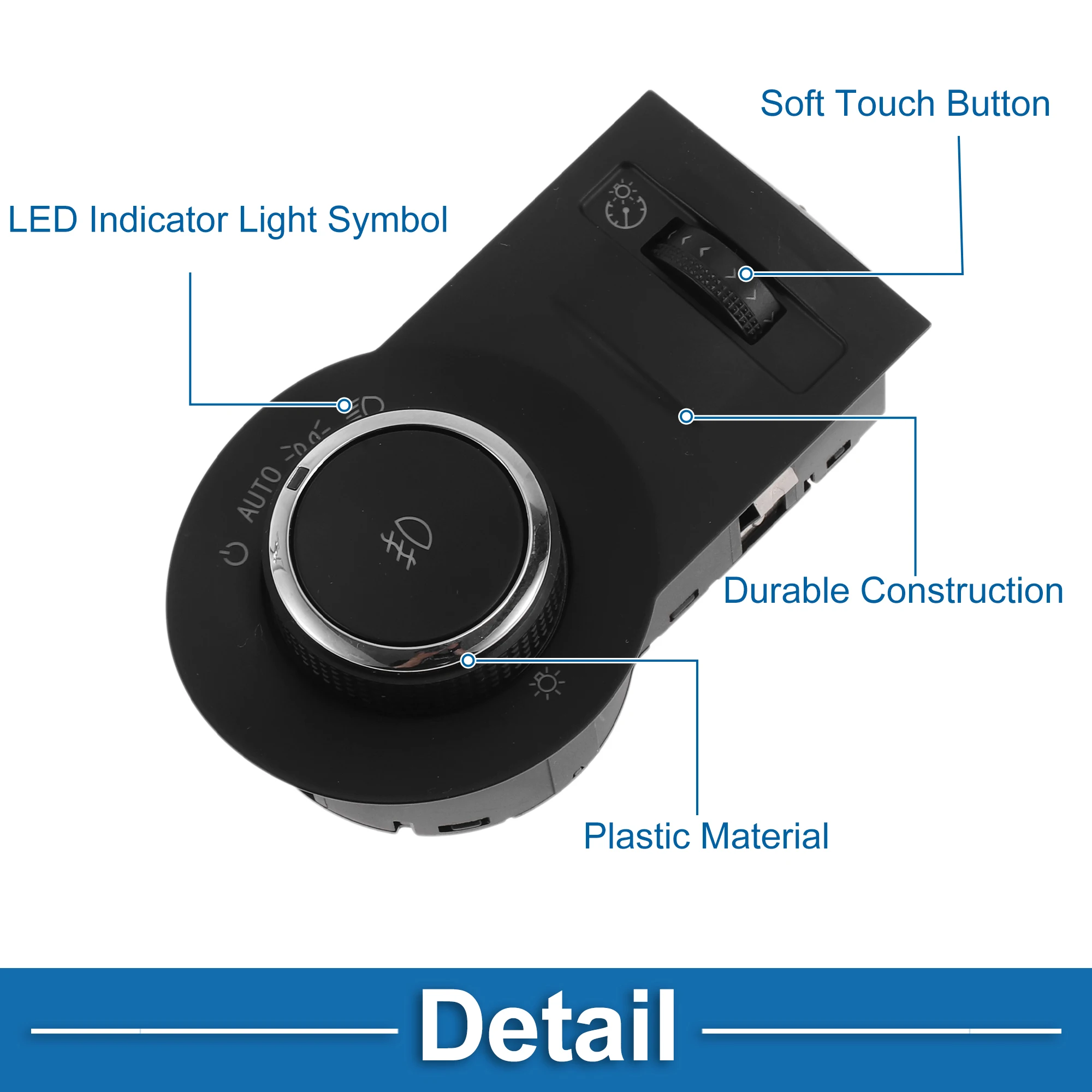 UXCELL No.92218815/1S11476/HLS1609/D1543J Interruttore fari per Chevrolet Camaro 10-15