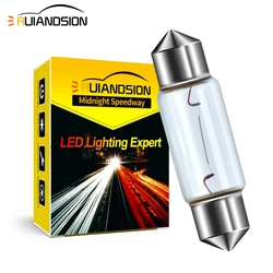 2/5pcs 12V 24V 31/36/39/41mm Interior Roof Reading Light SV8.5 Car Trunk Lamp Vanity Mirror Halogen Bulb C5W C10W Warm White