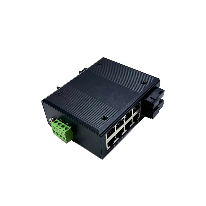 8 ports 10/100M 12V-54V with 2 ports10/100M SC 1310A 1150B Ethernet industrial swith