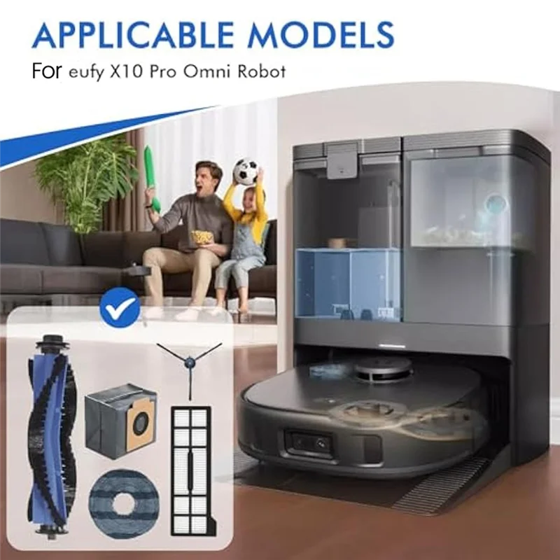 A88E-para Eufy X10 Pro Omni cepillo para Eufy X10 Pro Omni X10 Kit de accesorios reemplazo para Eufy X10 Pro Omni Robot aspirador