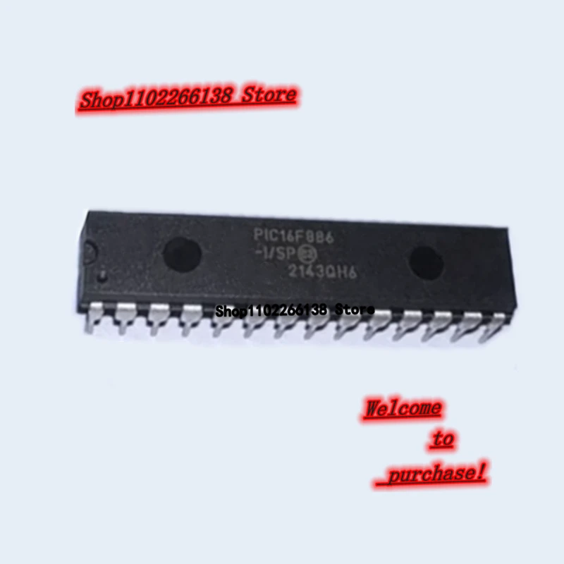 PIC16F886-I/SP PIC16F886 DIP-28 Chip IC 1pcs/lot