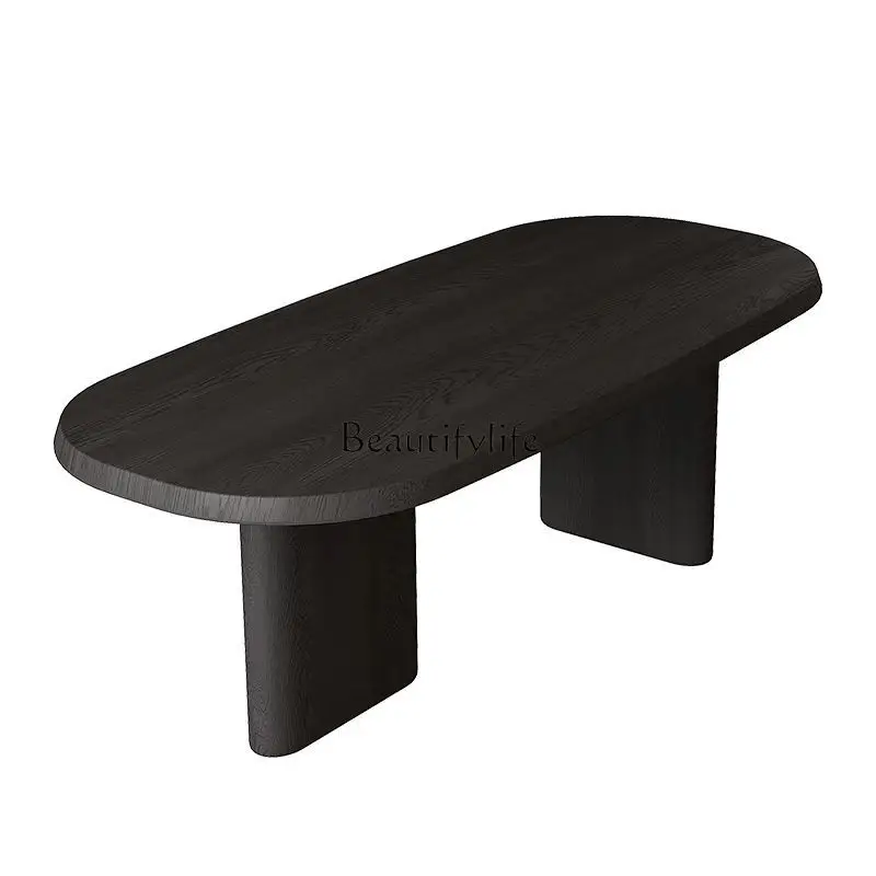 

Nordic Mid-Century Style Solid Wood Wabi-Sabi Modern Minimalist Office Desk