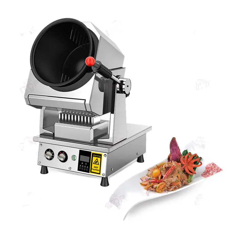Restaurant Gas Cooking Robot Cooker Chef Rotate Rotating Automated Wok Cooking Machine
