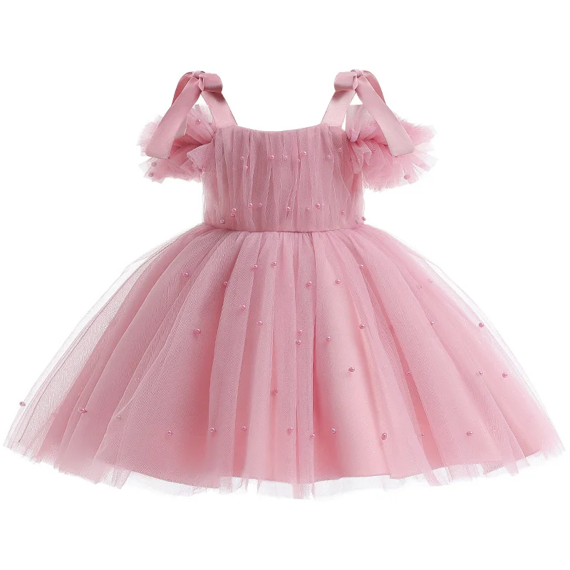 Summer Girl Flower 1st Birthday Tulle Dress 2026 baptism Wedding Gown Kids Party Princess Dress Baby Girl Carnival newyear cloth