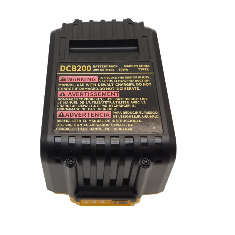 5S3P DCB200 20V 12000mAh Lithium Rechargeable Battery For Dewalt 18V DCB184 DCB200 DCB182 DCB180 DCB181 DCB182 DCB201 DCB206