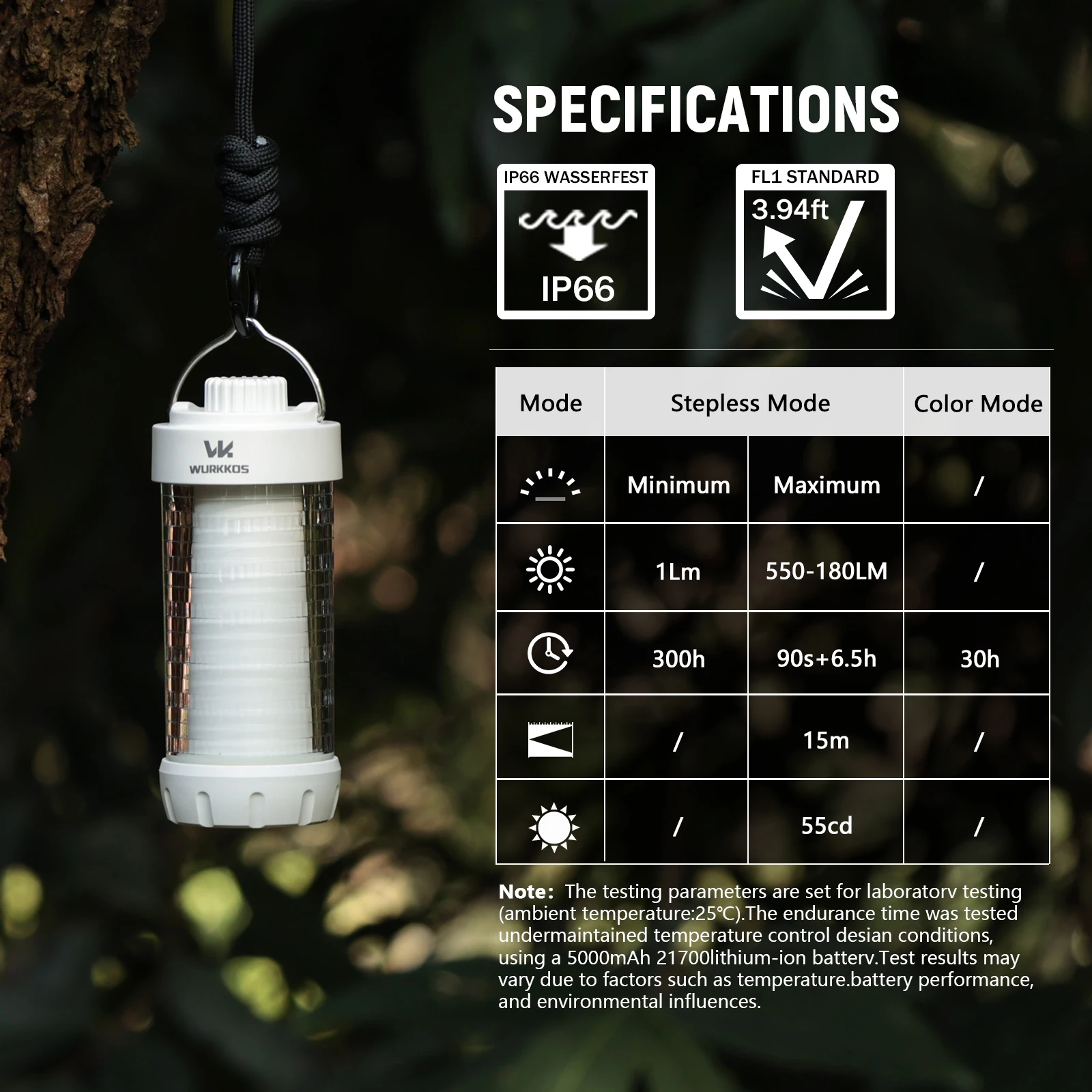 

Wurkkos CL01 Camping Light with Adjustable Color Temperature/Power Bank/RGB Police Modes/Magnet Tail/21700 Battery Replaceable