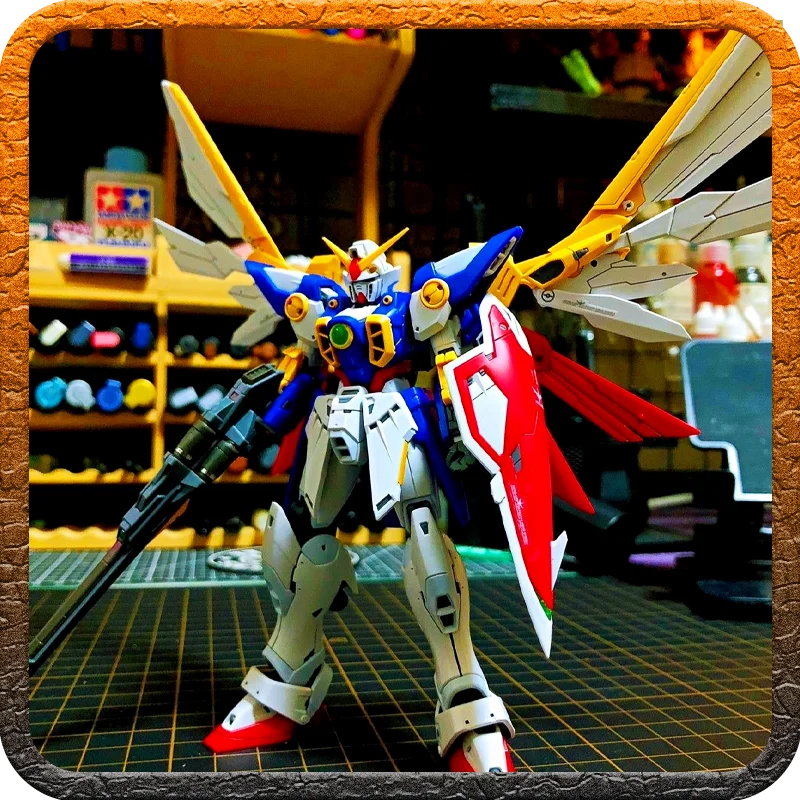 Hot Bandai Gundam Model Gundam Gac Motor Ew Pvc Flying Wing Citroen 1/144 Wing Model Anime Action Figure Toys For Children Gift