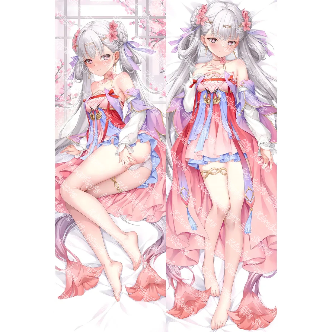 

Anime ‌Wuthering Waves‌ Jinhsi Dakimakura 2-Side Print Pillowcase Hing Body Cushion Cover Otaku Waifu