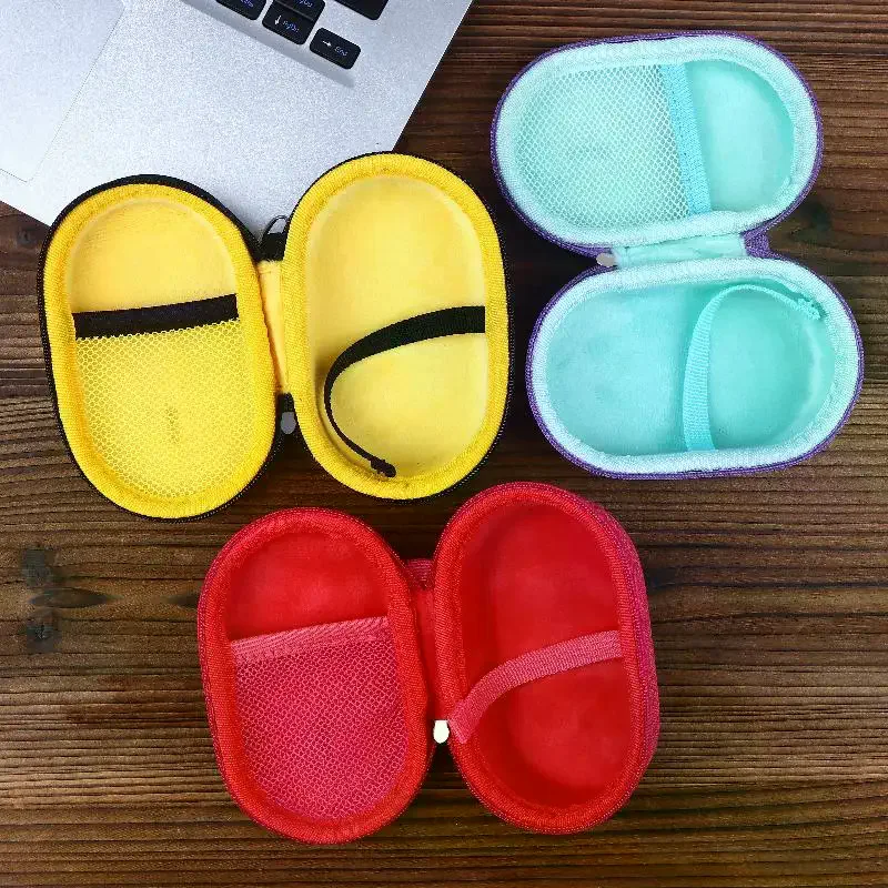 Portable EVA Hard Shell Mouse Storage Case Wireless Gaming Mouse Travel Zipper Bag Anti-slip Protective Pouch