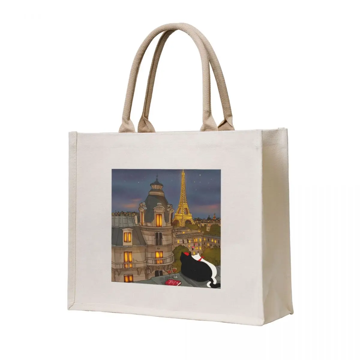 

Stanis Travelling the World - Paris Tote Bag Canvas bag reusable shopping bags women bag