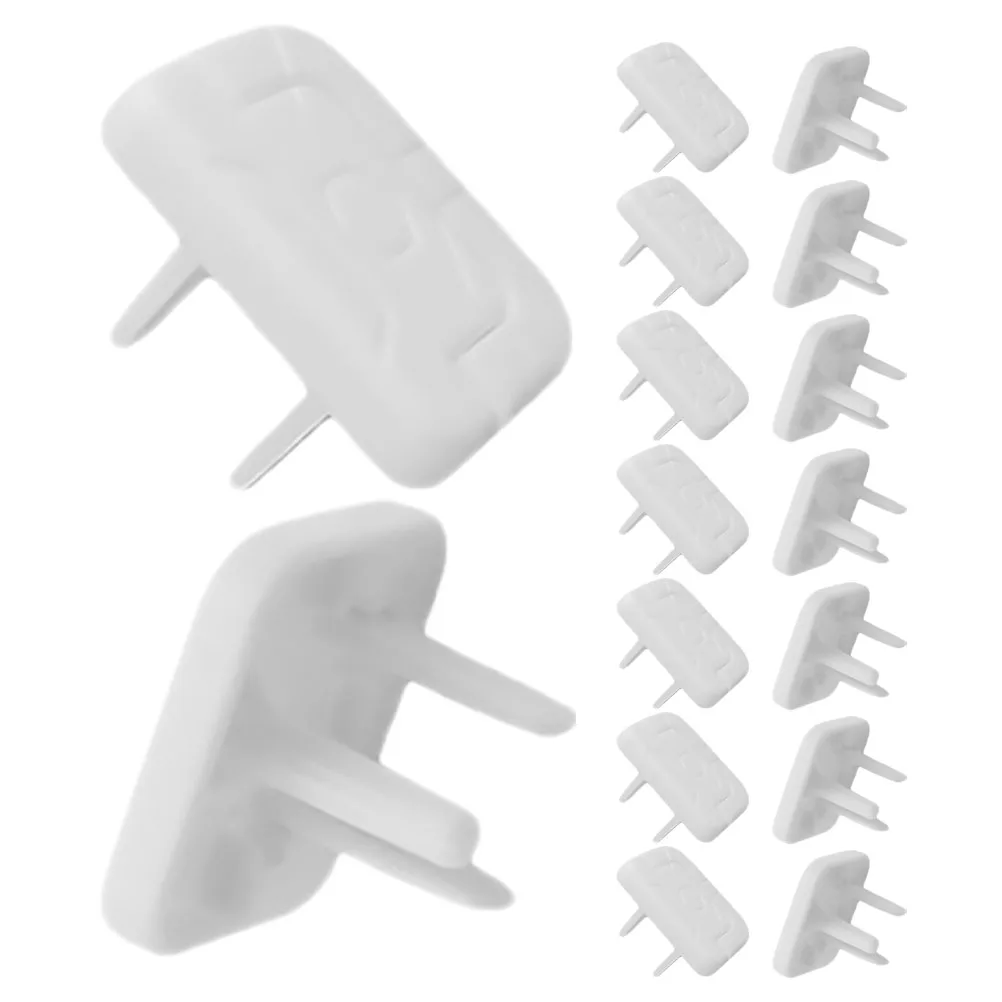 

60pcs Power Plug Cover Child Proof Outlet Socket Electrical Protector Home Safety Equipment Abs Reusable Durable White