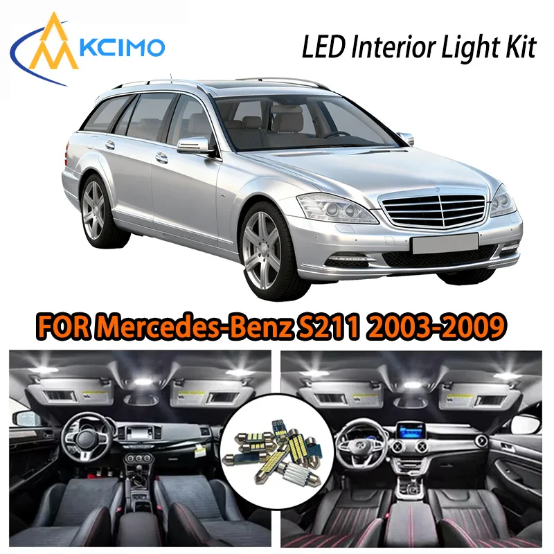 

KCIMO For Mercedes-Benz S211 Estate 2003-2009 Premium LED Interior Kit - 2 Colors , Quick Installation, Long-Lasting