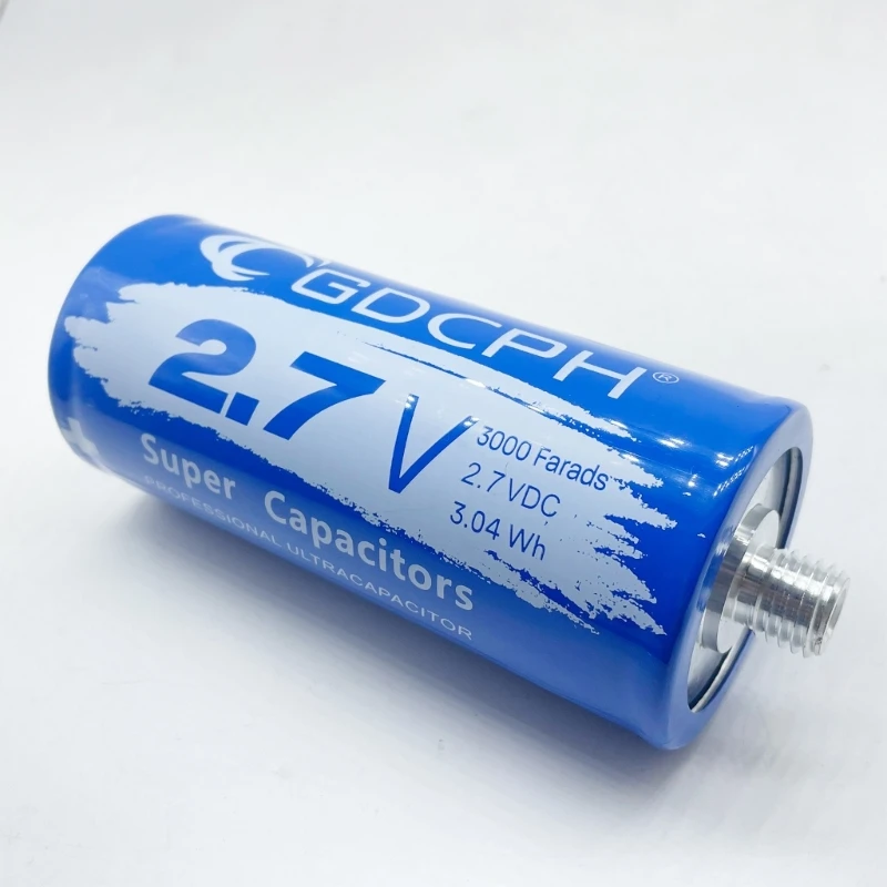 Professional Super Capacitor 2.7V 3000F 136mmx60mm/5.35x2.36In for Automotive