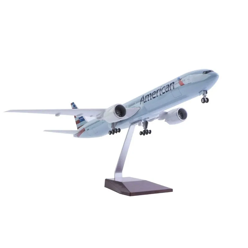 1/157 Scale Large 777 Aircraft Model Resin B777 American Airlines 47CM Collectible Miniature Airplane Model Die-cast Displays
