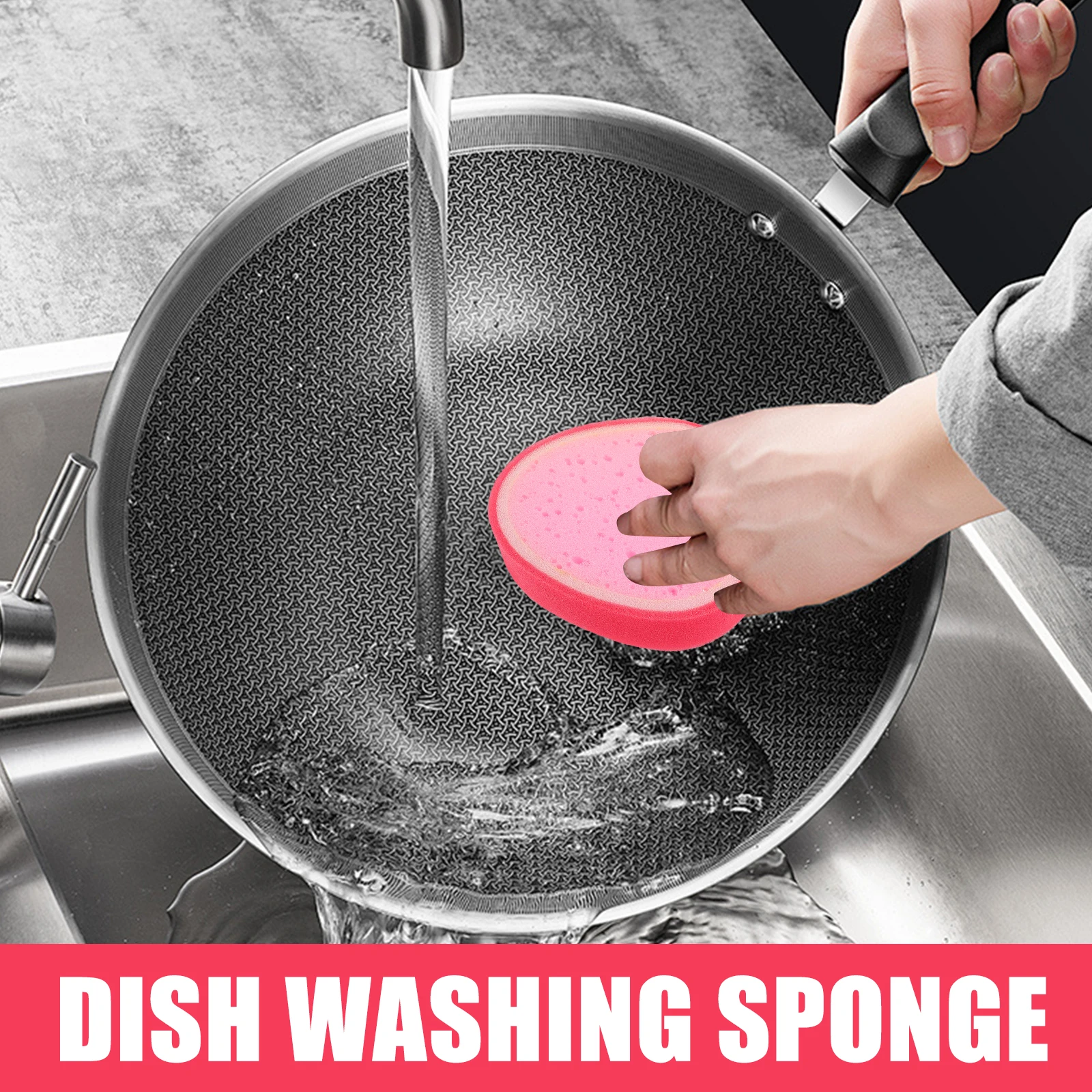 

4 Pcs Detergent Fruit Sponge Reusable Sponges for Cleaning Dishwashing Scrubber