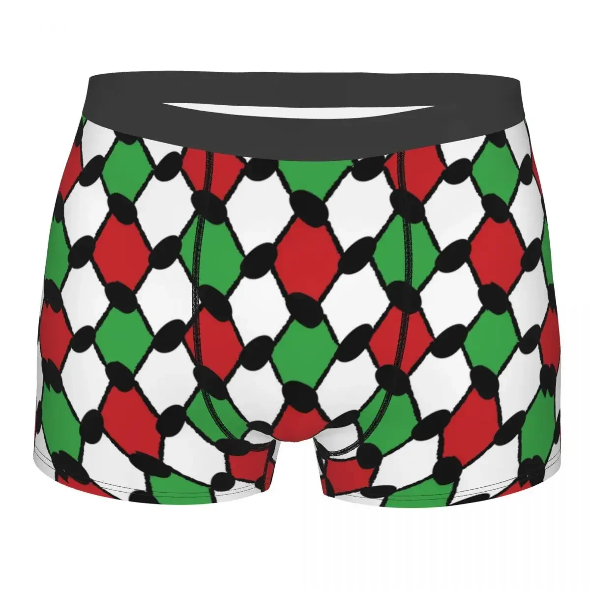 

Colorful Keffiyeh Men Underwear Palestinian Hatta Kufiya Folk Boxer Briefs Shorts Panties Humor Soft Underpants for Homme S-XXL