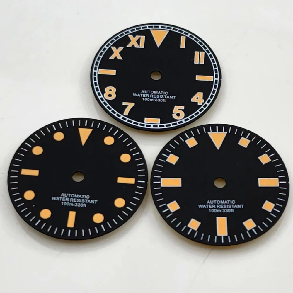 29mm Retro Luminous Dial Suitable For Eta2824 2836 Miyota82 Series Mingzhu Dg2813 Nh35 Nh36 Automatic Movement