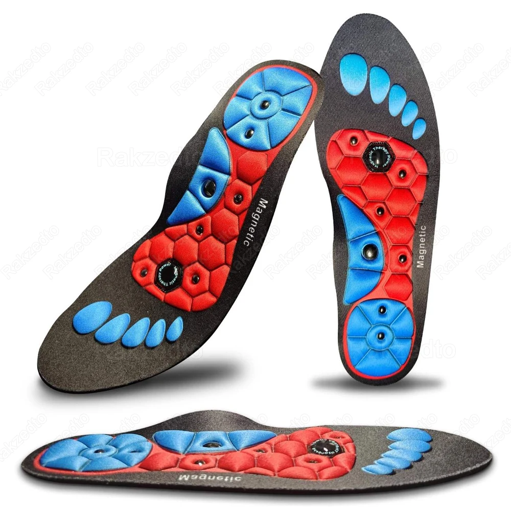 Medical Magnetic Insoles for Weight Loss Slimming Man Woman Plantar Fasciitis Foot Acupressure Massage Insoles With Arch Support