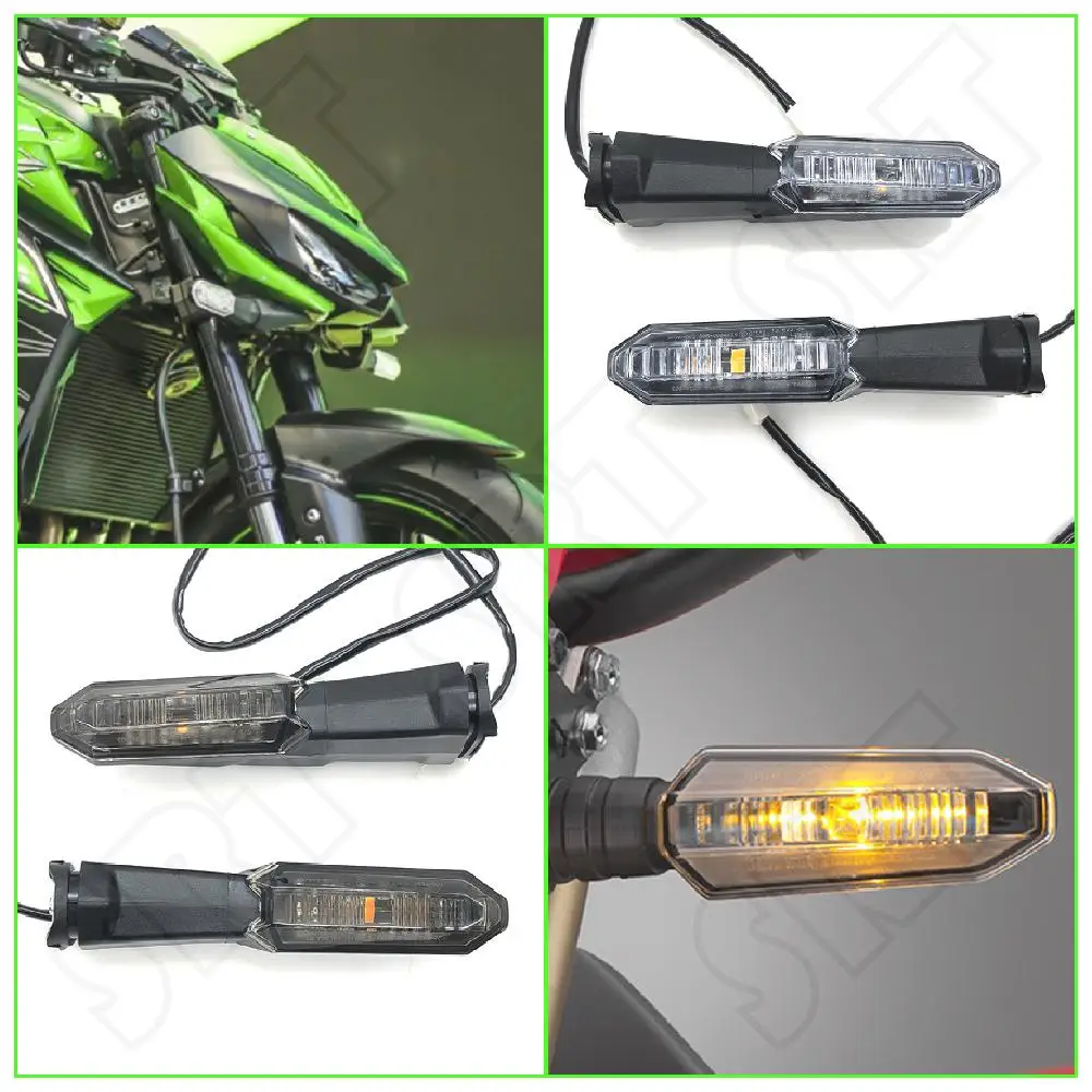 Fits for Kawasaki Z1000 Z1000R ABS Z800 Z750 2012-2021 2022 2023 Motorcycle Accessories Front Turn Signals LED Indicator Lights