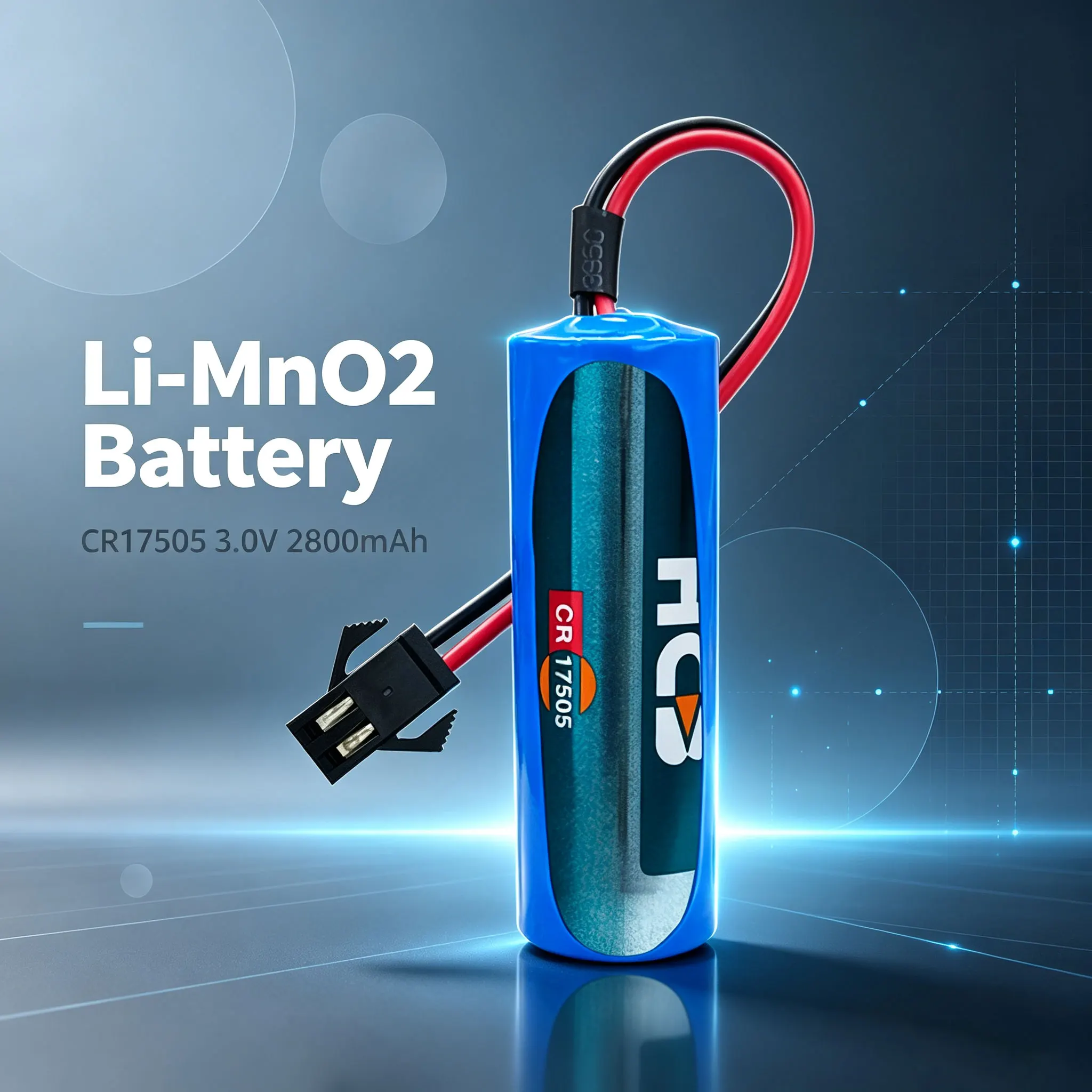 CR17505 Intelligent water meter, smoke alarm, flow meter, thermometer, PLC industrial control servo, 3V Li-MnO2 Battery
