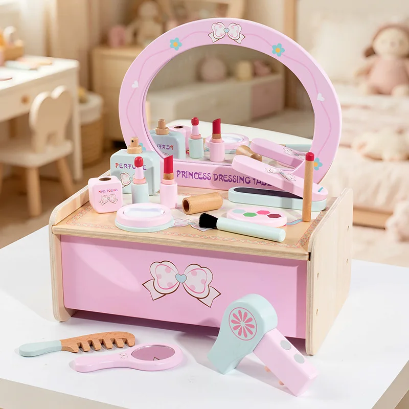 wooden-kids-dressing-table-toy-princess-pretend-play-makeup-set-girls-simulation-cosmetic-toy-early-educational-montessori-gift