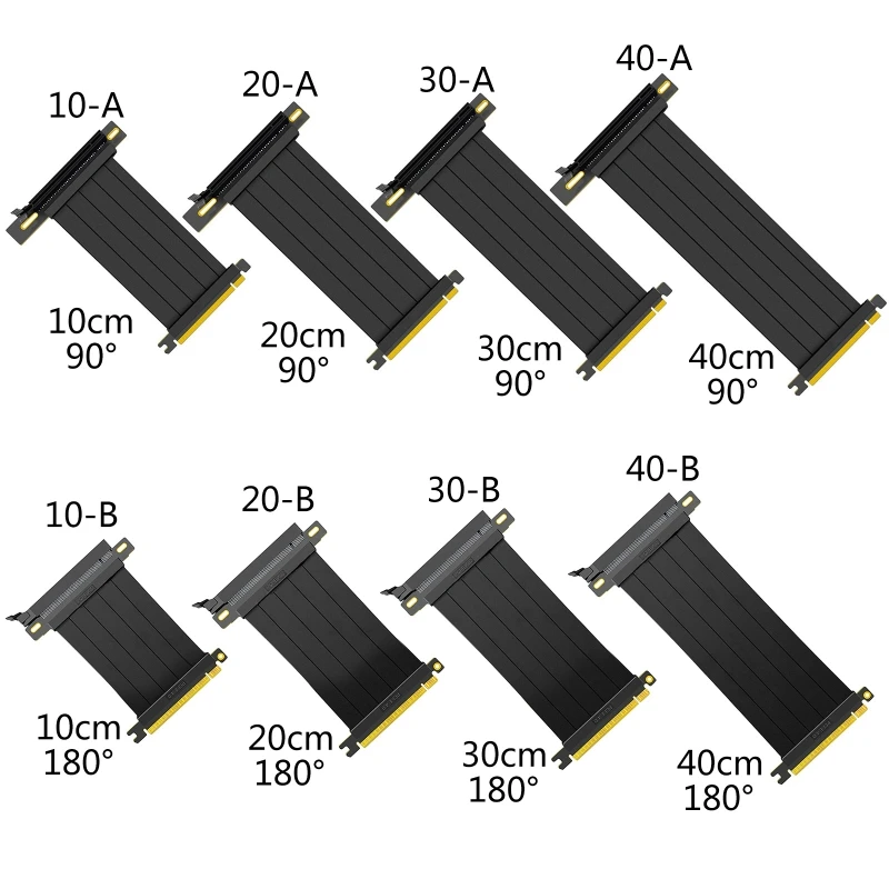 Cable extensión tarjeta gráfica PCI para Riser extensor blindado GPU Vertic