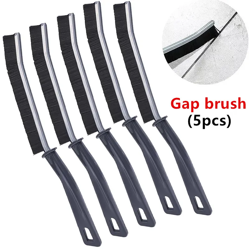 

Crevice Brush Hard-Bristted Crevice Cleaning Gap Brush Tool All-Around Cleaning Tool Stiff Angled Bristles For Bathtubs Kitchen