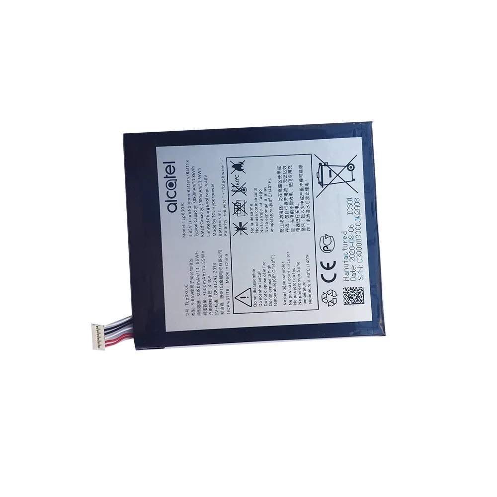 100% Original 3000mAh TLP030JC Phone Battery For Alcatel One Touch A3 XL 9008 9008X 9008D High Quality Replacement Batteries