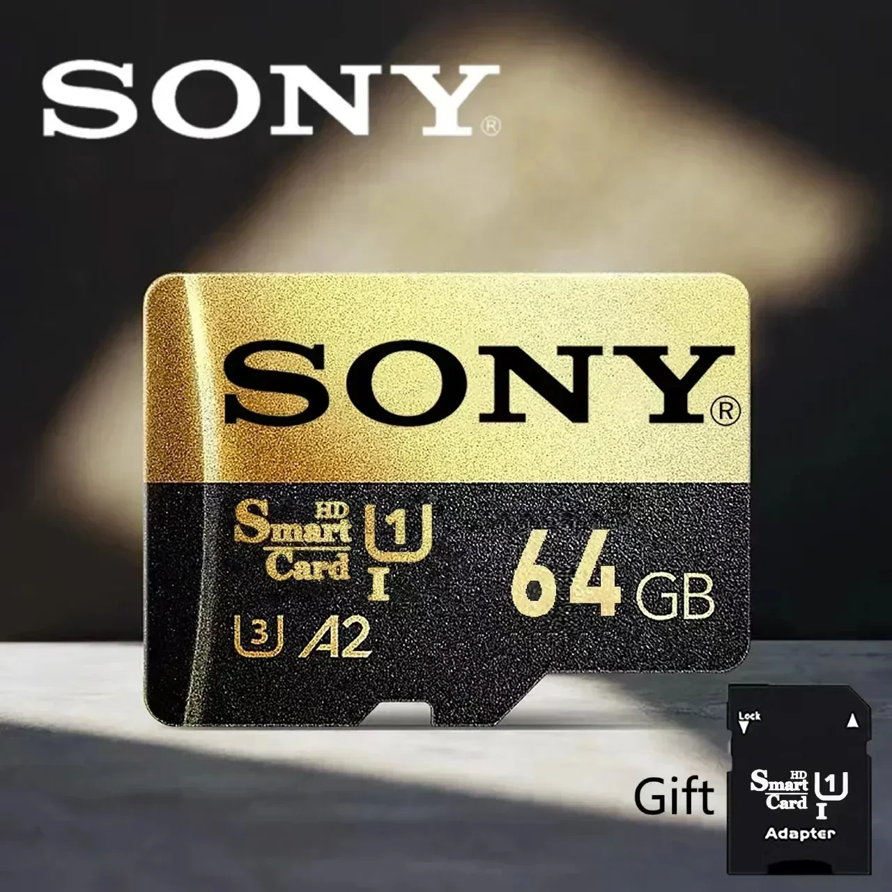 Оригинальная SONY 1 ТБ Micro SD карта памяти TF/SD карта 128 ГБ 256 ГБ 512 ГБ Мини карта памяти класс 10 для камеры/телефона 2024 Новинка