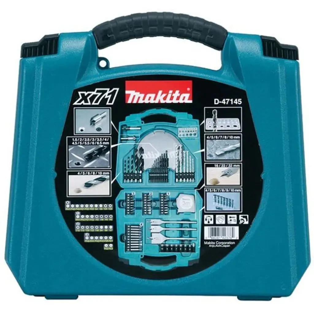 Makita D-53001 71PC Accessories Bit Hand Tool Kit Set Power Tool Accessories