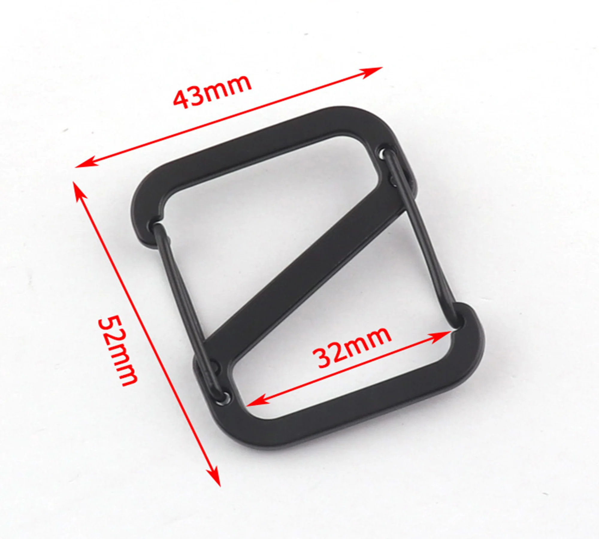 20mm/32mm/35mm/50mm Black belt buckle Metal G buckle G hooks Strap Slider Hooks ZINC Alloy G-Hook Slide Release Buckles