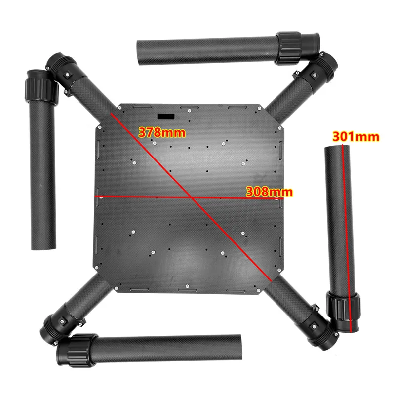 XAERO X1380 1380mm Carbon-Klapprahmen für 40mm Rohr Hobbywing X9 Antriebssystem – Detail 18