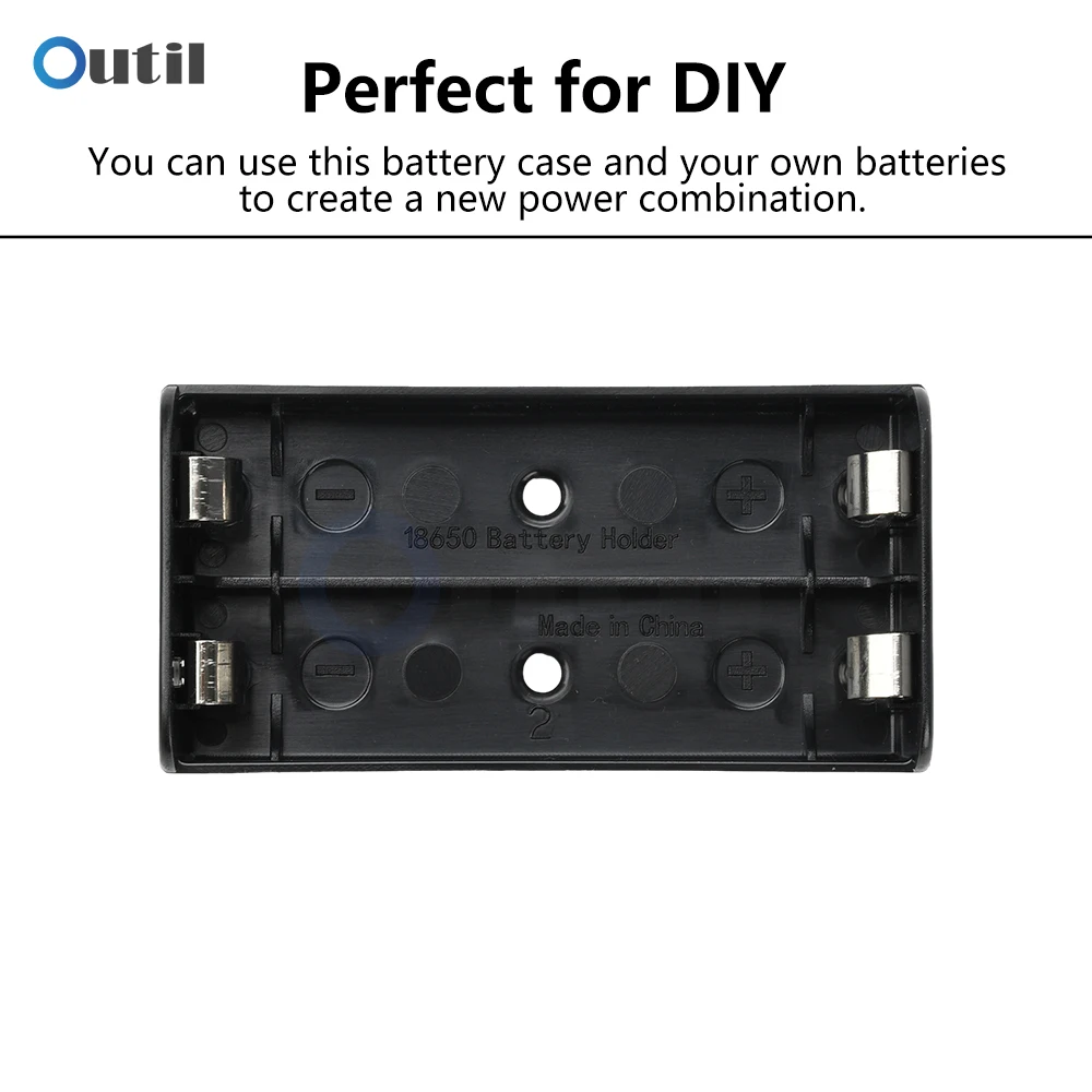 18650 Parallel 1/2/3/4/18650 Battery Holder 18650 Storage Box Case 18650 Parallel Battery Box Shell