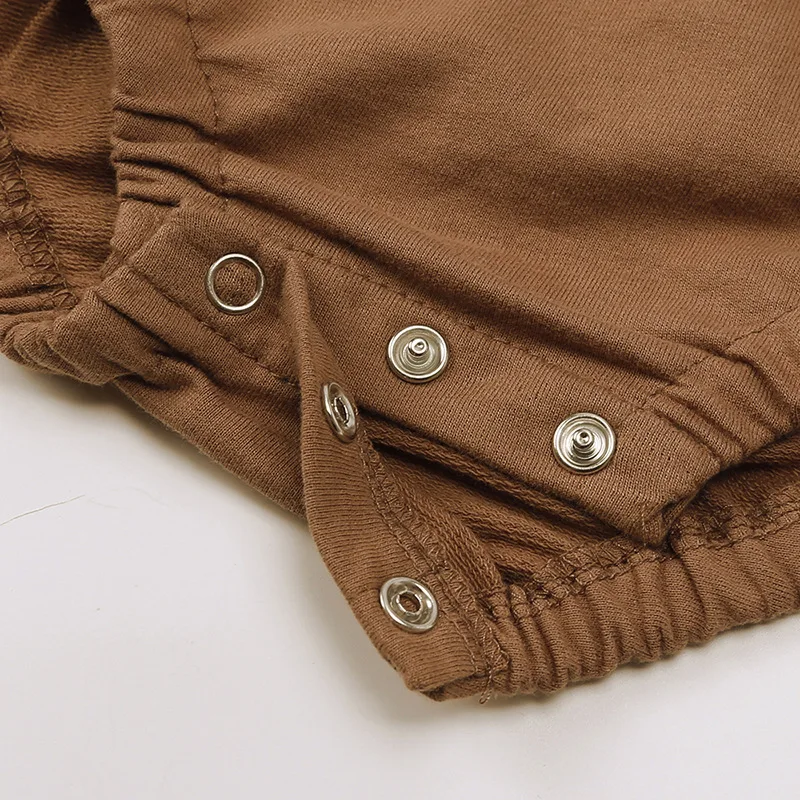 بلوزات طويلة الأكمام حللا ل 3 6 9 12 18 24 أشهر الربيع الصيف الوليد طفل بنين بنات السروال القصير الملابس الصلبة فضفاضة