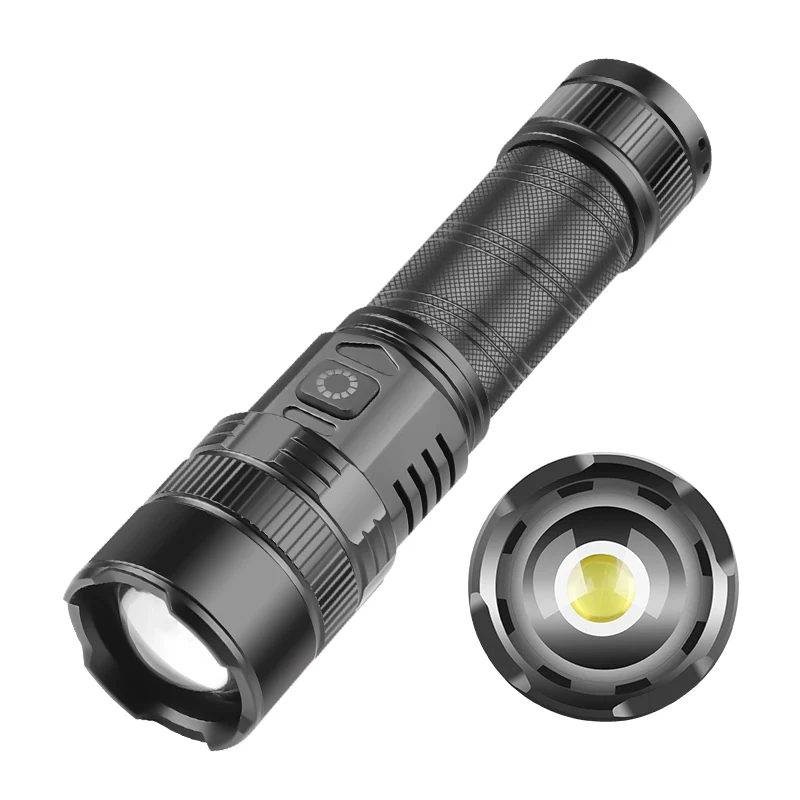 Most Powerful Long Range LED Flashlight High Power Tactical USB Rechargeable Torch Strong Light Hand Lantern for Camping,Hunting