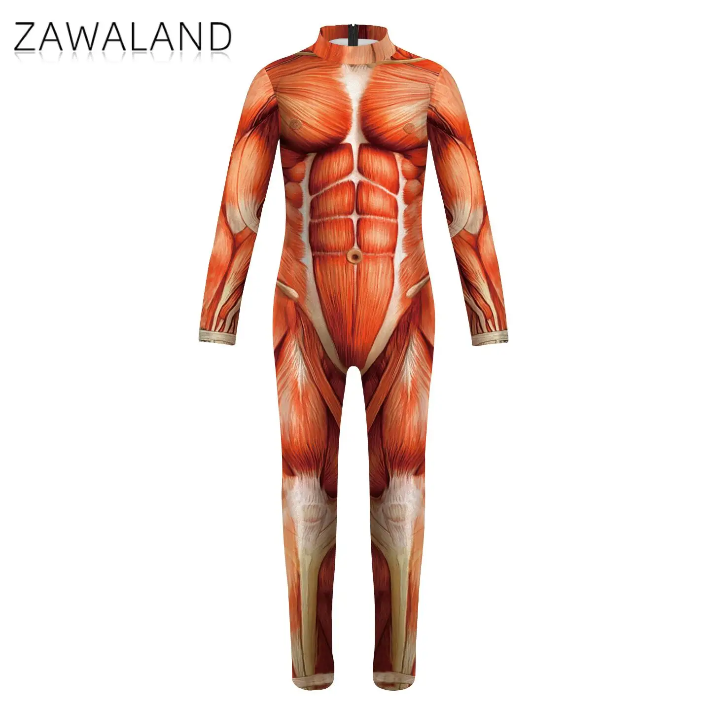 Zawaland Family Matching Outfits Cosplay Custom Parent-Child Jumpsuit Anime Bodysuit Cosplay Costumes Zentai Muscle Suit Catsuit