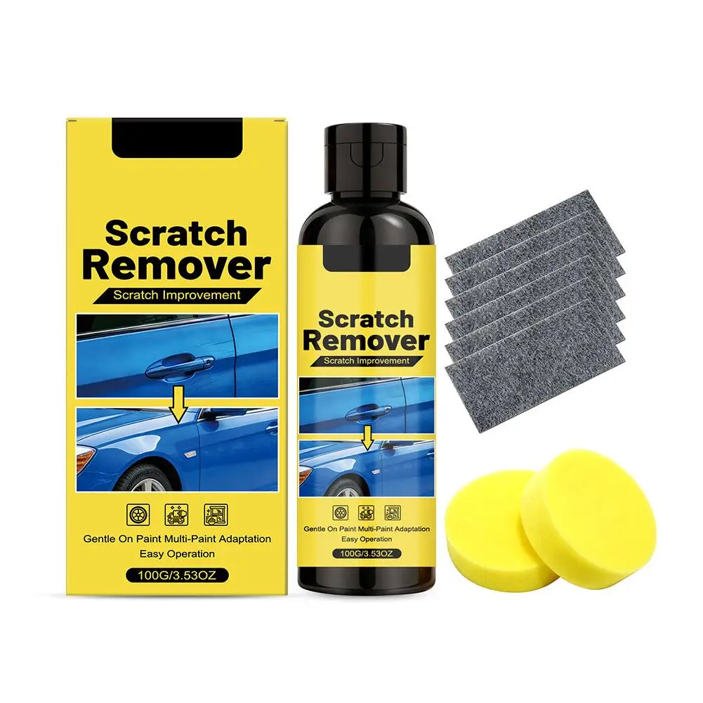 1/2/3 Set Auto-Kratzer-Entfernungswachs, Kratzerentferner für Fahrzeuge, Autolack-Kratzer-Reparaturset für tiefe Kratzer mit Schwamm – Detail 8
